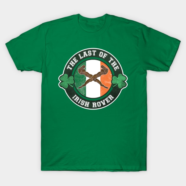 Last of the Irish Rover- Crossed Shillelaghs Design T-Shirt by IceTees